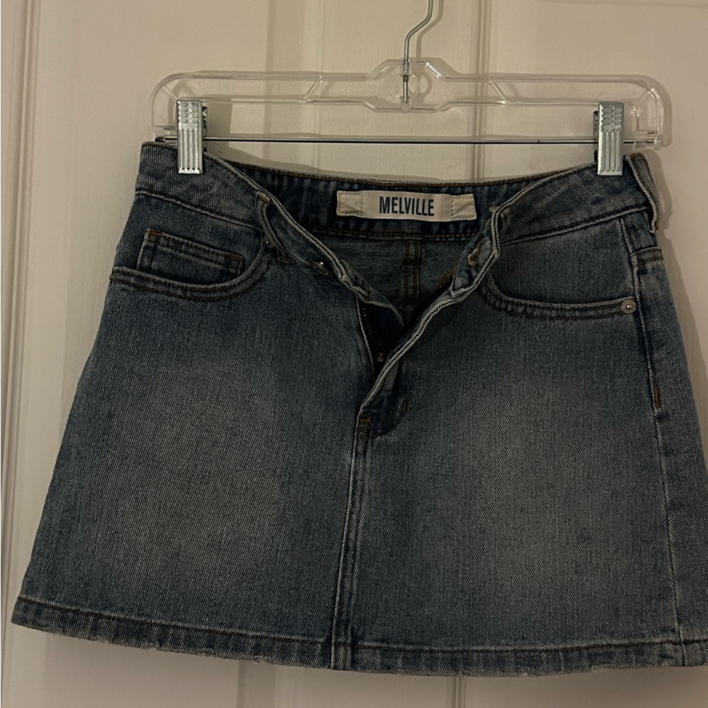 Brandy Melville Denim Miniskirt